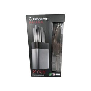 Cusine Pro Daisho Finest Japanese Stainless Steel‎ 6 Piece Knife Block Set New